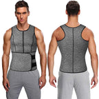 Men’s Sauna Vest: Double-Belt Waist Trainer for Fat Burning & Body Shaping