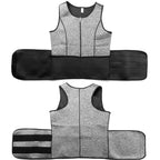 Men’s Sauna Vest: Double-Belt Waist Trainer for Fat Burning & Body Shaping