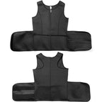 Men’s Sauna Vest: Double-Belt Waist Trainer for Fat Burning & Body Shaping
