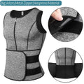 Men’s Sauna Vest: Double-Belt Waist Trainer for Fat Burning & Body Shaping