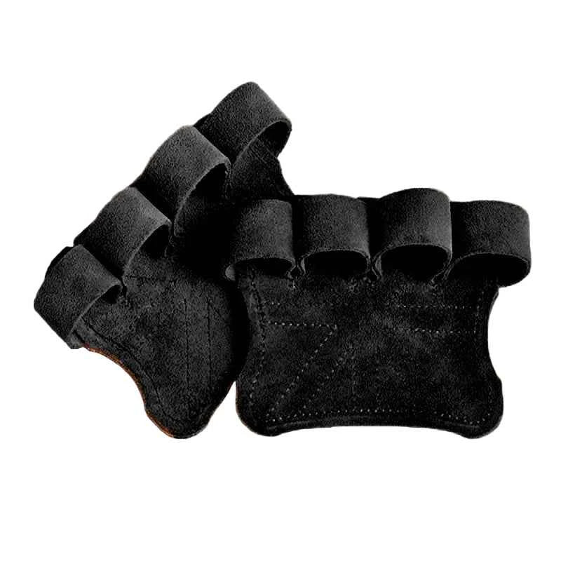 Leather Gym Gloves: Weightlifting & Pull-Up Grips with Palm Protection