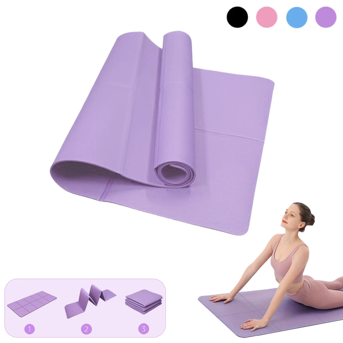 Foldable Eco-Friendly EVA Yoga Mat