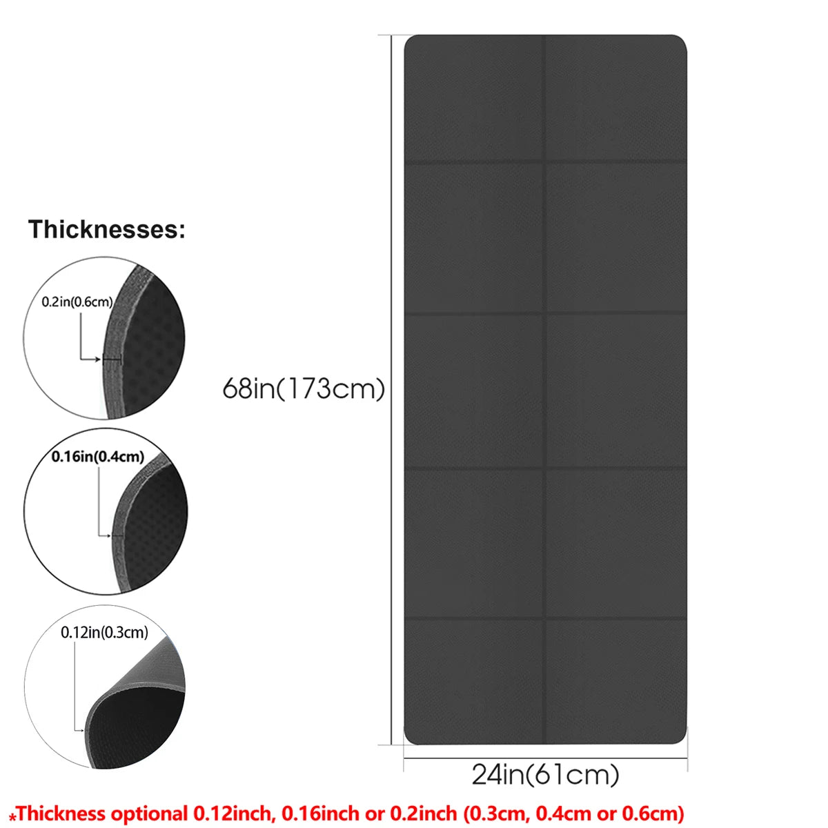 Foldable Eco-Friendly EVA Yoga Mat