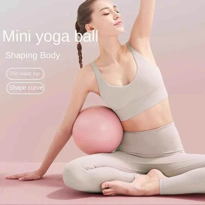 Mini Yoga Ball (25cm): Anti-Burst PVC Fitness Ball for Pilates & Home Workouts
