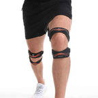 Double Patella Knee Brace: Adjustable Anti-Slip Shock-Absorbing Support