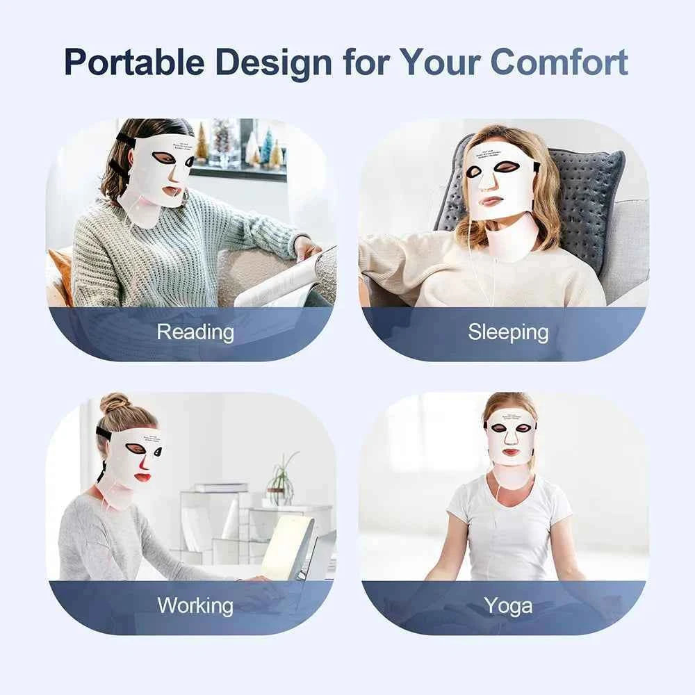Wireless Silicone LED Face & Neck Mask