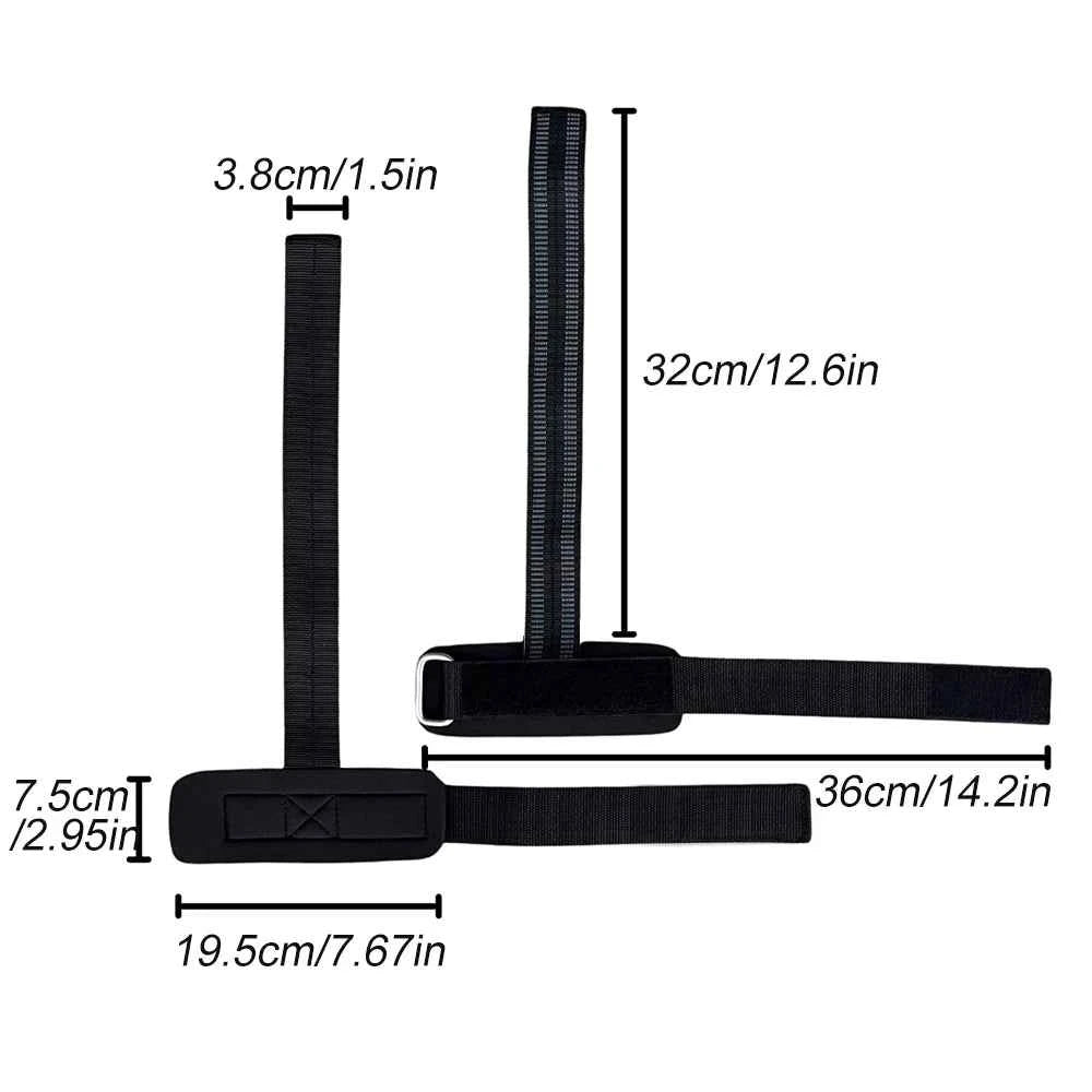 Weightlifting Wrist Straps: Padded Lifting Wraps with Wrist Support for Deadlifts & Gym Training