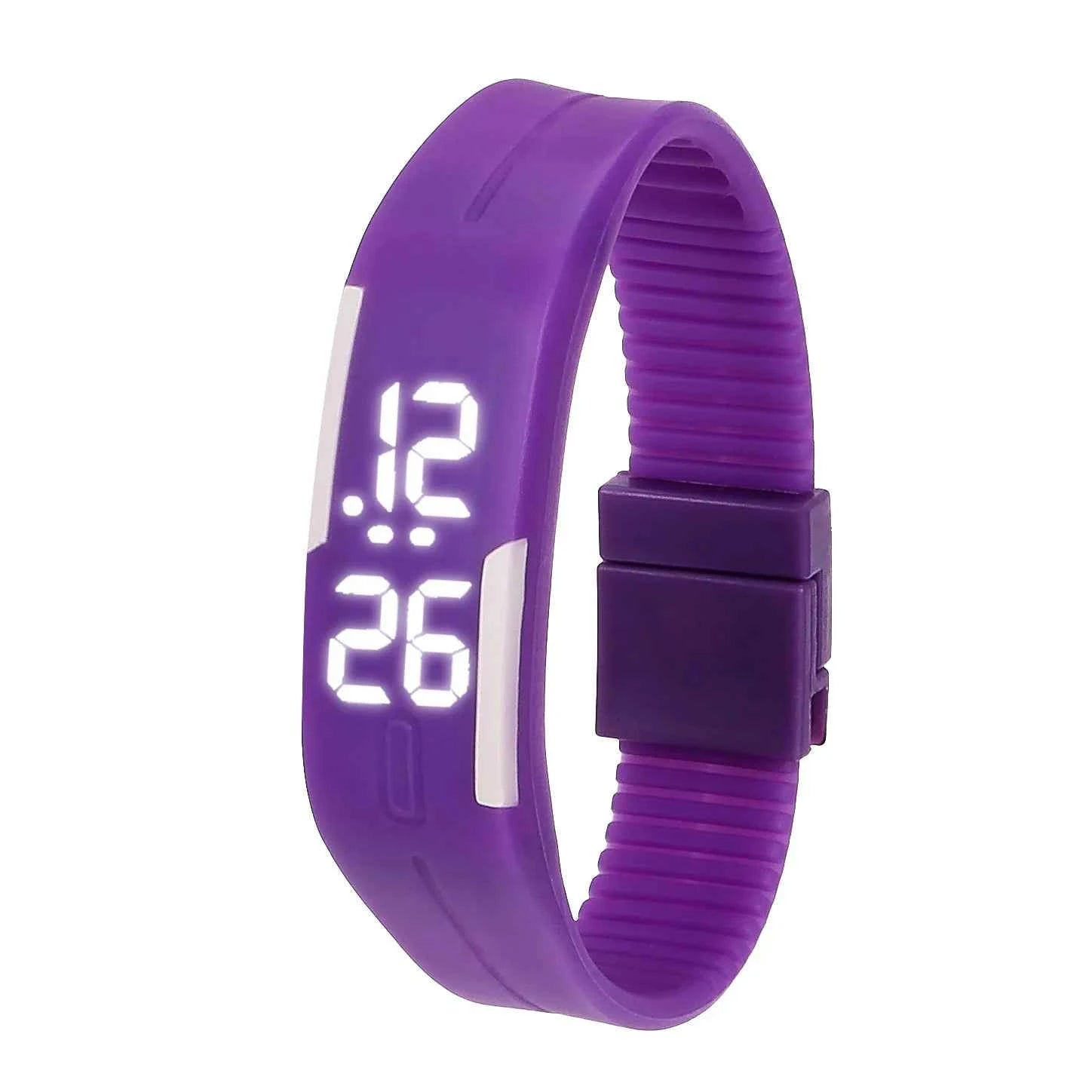 LED Digital Sports Watch: Unisex Silicone Strap Wristwatch for Kids & Adults
