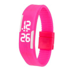 LED Digital Sports Watch: Unisex Silicone Strap Wristwatch for Kids & Adults