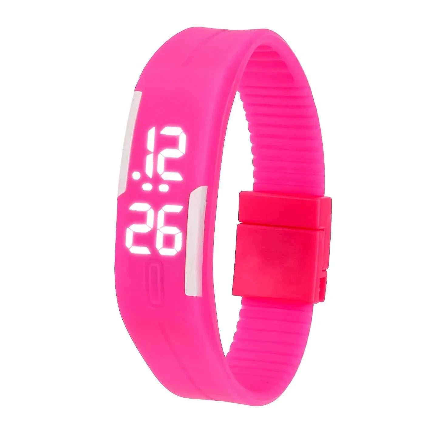 LED Digital Sports Watch: Unisex Silicone Strap Wristwatch for Kids & Adults