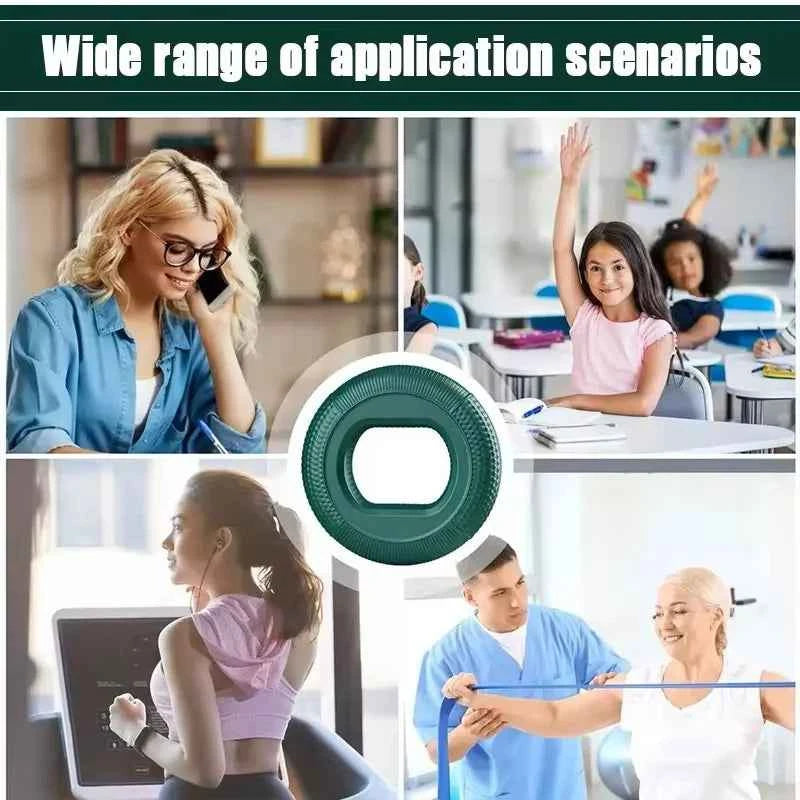 Silicone Grip Ring Strengthener: Finger & Wrist Trainer for Muscle Power and Pain Relief