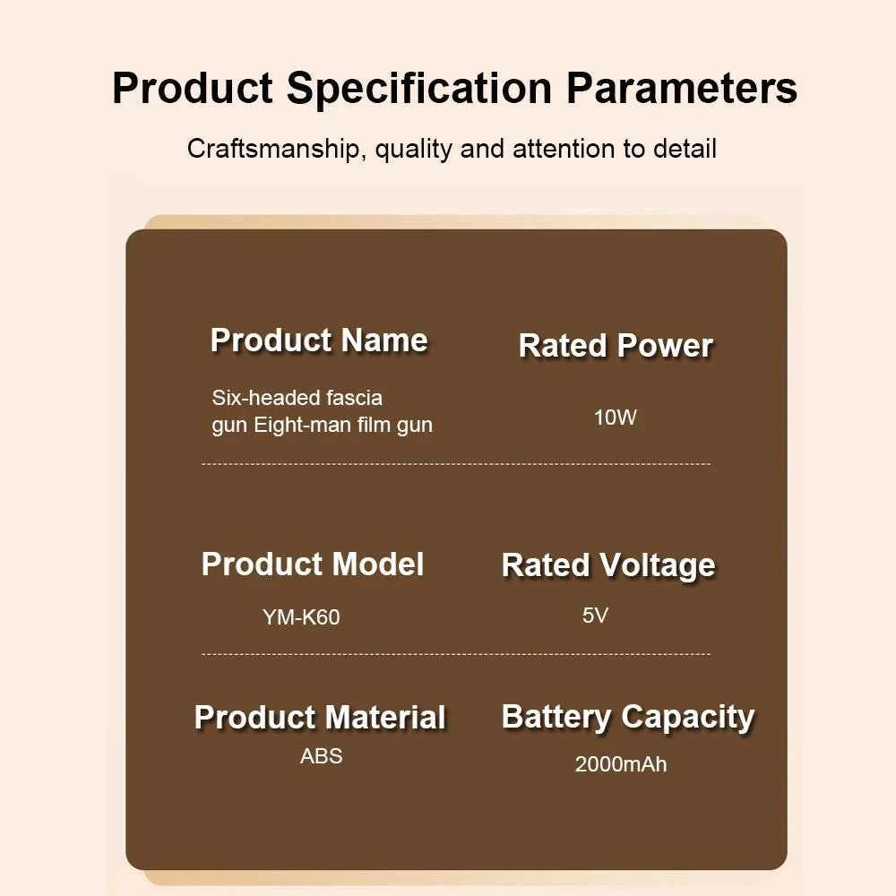 Professional Six-Head Fascia Gun