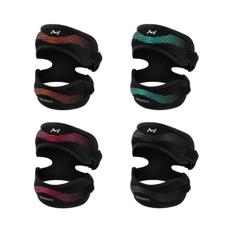 Double Patella Knee Brace: Adjustable Anti-Slip Shock-Absorbing Support