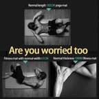 15mm Thick Yoga Mat: Non-Slip Fitness Mat for Yoga, Pilates & Home Workouts