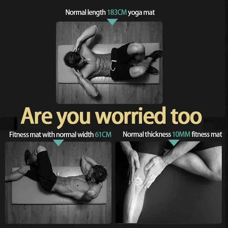 15mm Thick Yoga Mat: Non-Slip Fitness Mat for Yoga, Pilates & Home Workouts