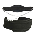 Neoprene Dip Belt with Chain: Weightlifting & Pull-Up Belt for Strength and Bodybuilding