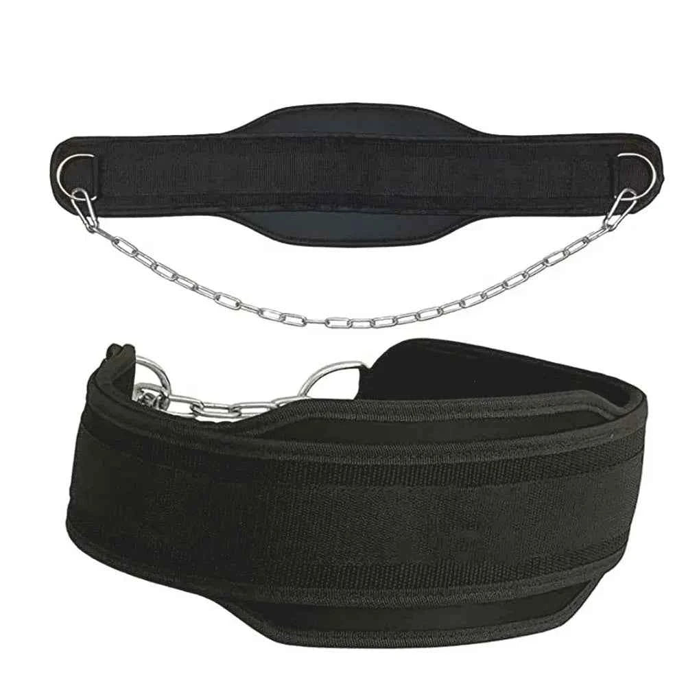 Neoprene Dip Belt with Chain: Weightlifting & Pull-Up Belt for Strength and Bodybuilding