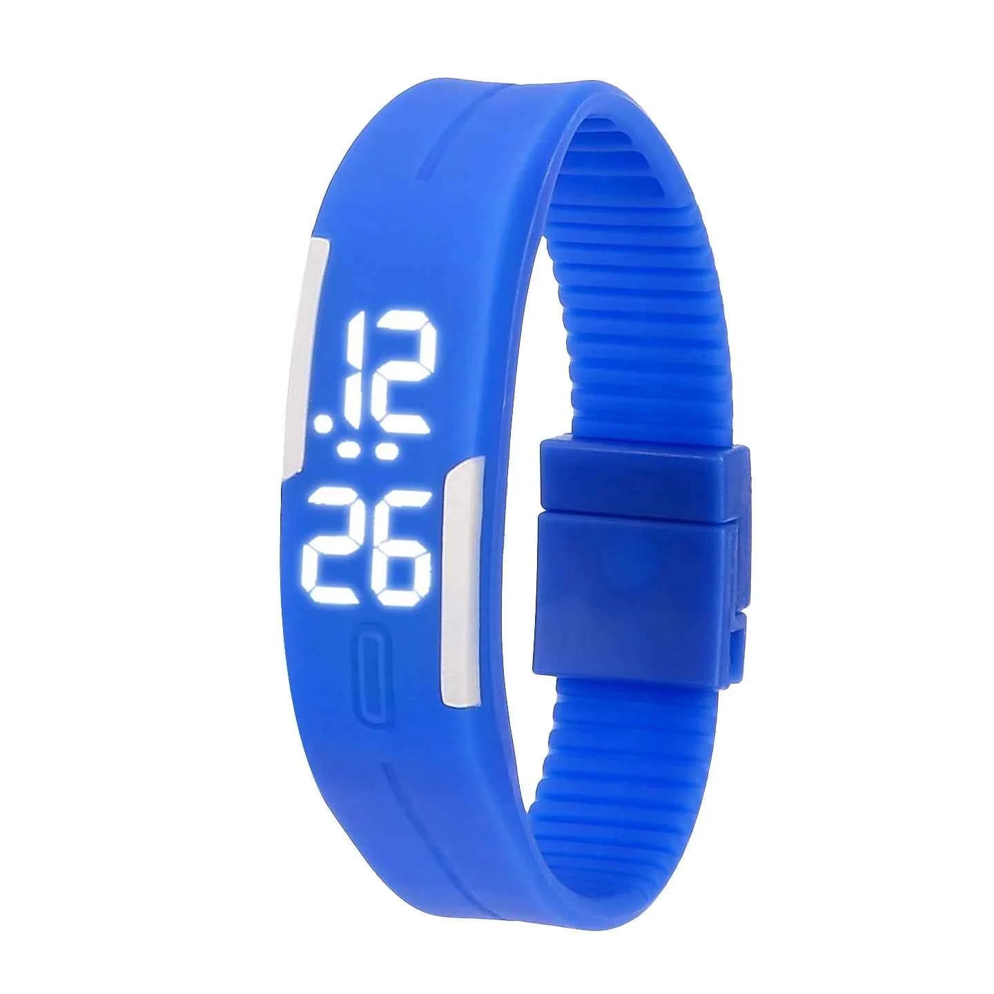 LED Digital Sports Watch: Unisex Silicone Strap Wristwatch for Kids & Adults