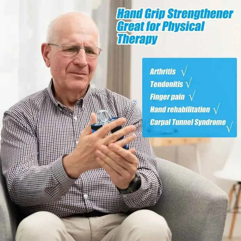 A-Type Hand Grip Strengthener: Arm & Finger Trainer for Wrist and Muscle Power