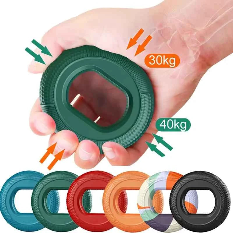 Silicone Grip Ring Strengthener: Finger & Wrist Trainer for Muscle Power and Pain Relief