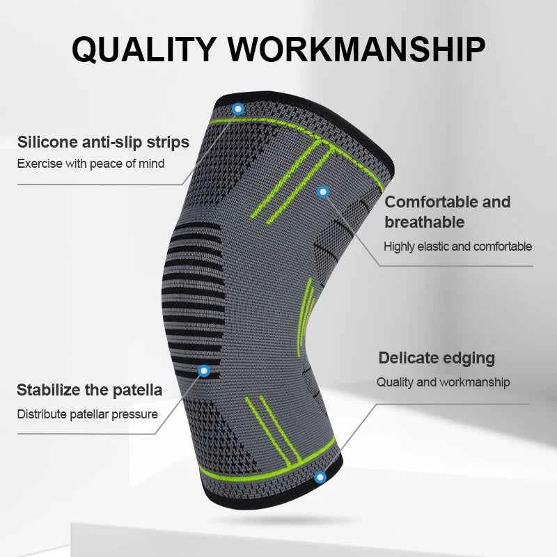 Compression Knee Sleeve: Elastic Support Brace for Running & Sports
