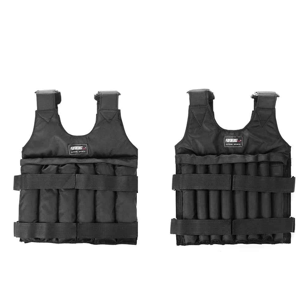 Adjustable Weighted Vest: 1-50kg Training Suit for Fitness, Running & Jogging