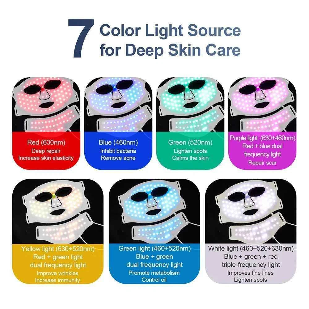 Wireless Silicone LED Face & Neck Mask