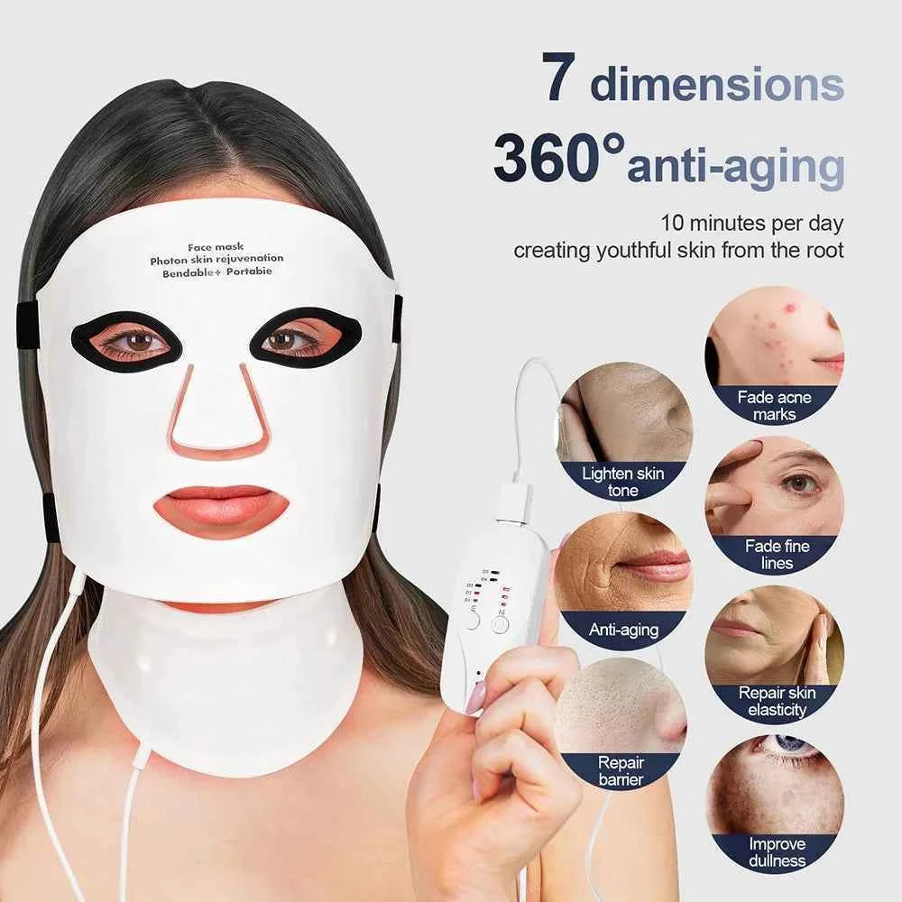 Wireless Silicone LED Face & Neck Mask