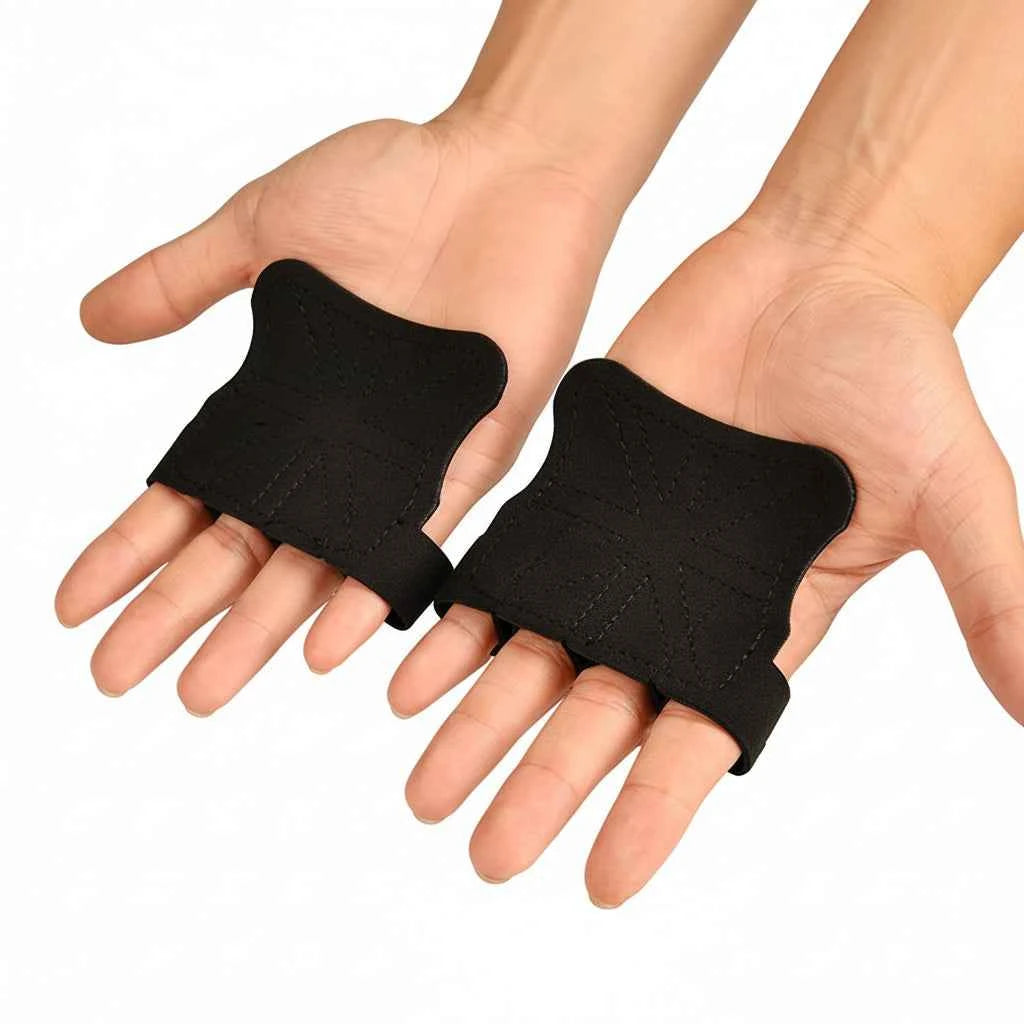 Leather Gym Gloves: Weightlifting & Pull-Up Grips with Palm Protection
