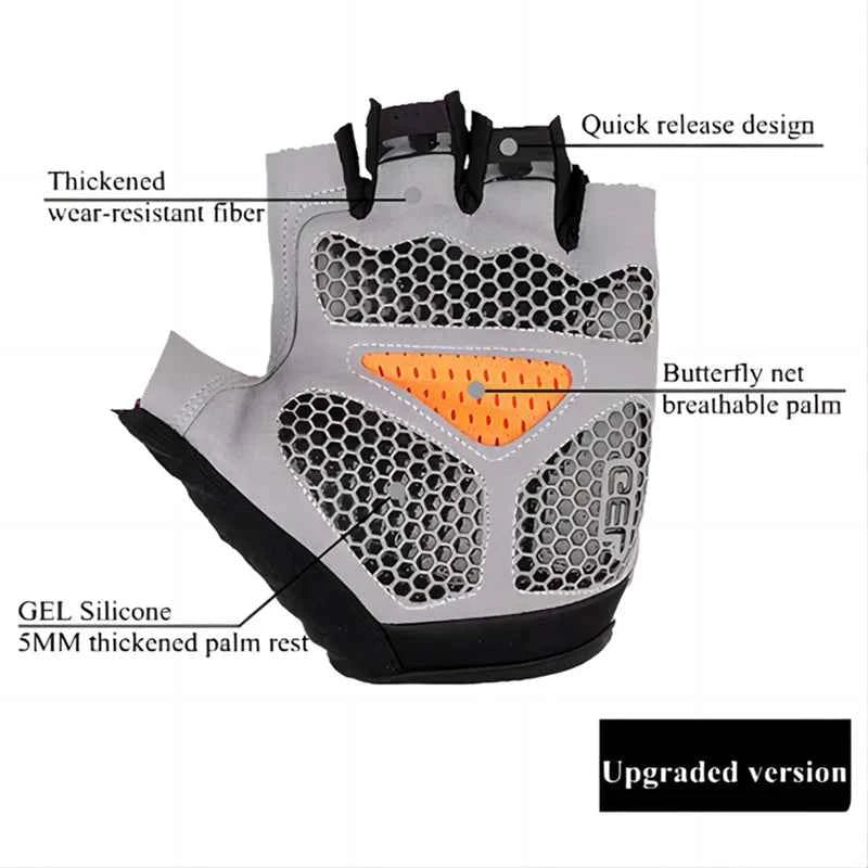 Breathable Half-Finger Cycling Gloves: Anti-Slip Fitness & Training Mitts