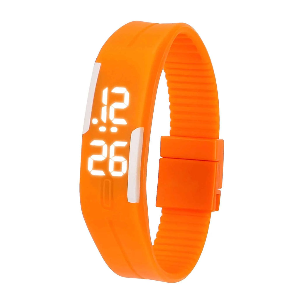 LED Digital Sports Watch: Unisex Silicone Strap Wristwatch for Kids & Adults