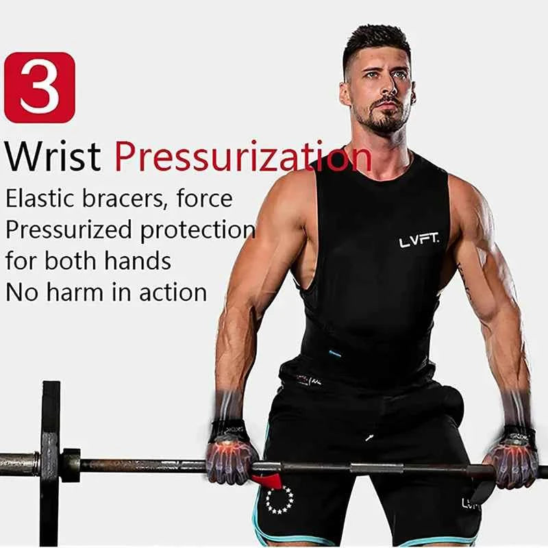 Adjustable Non-Slip Weightlifting Wrist Straps: Gym Support, Grip & Strength Training