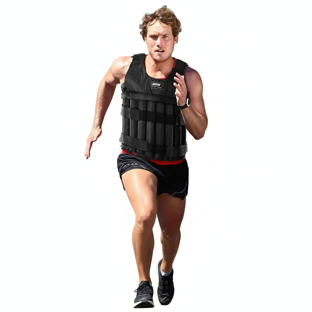 Adjustable Weighted Vest: 1-50kg Training Suit for Fitness, Running & Jogging