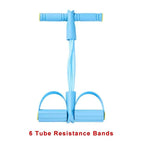 4-Level Resistance Band Trainer: Non-Slip Handle Fitness Tool for Abs, Yoga & Full-Body Workouts