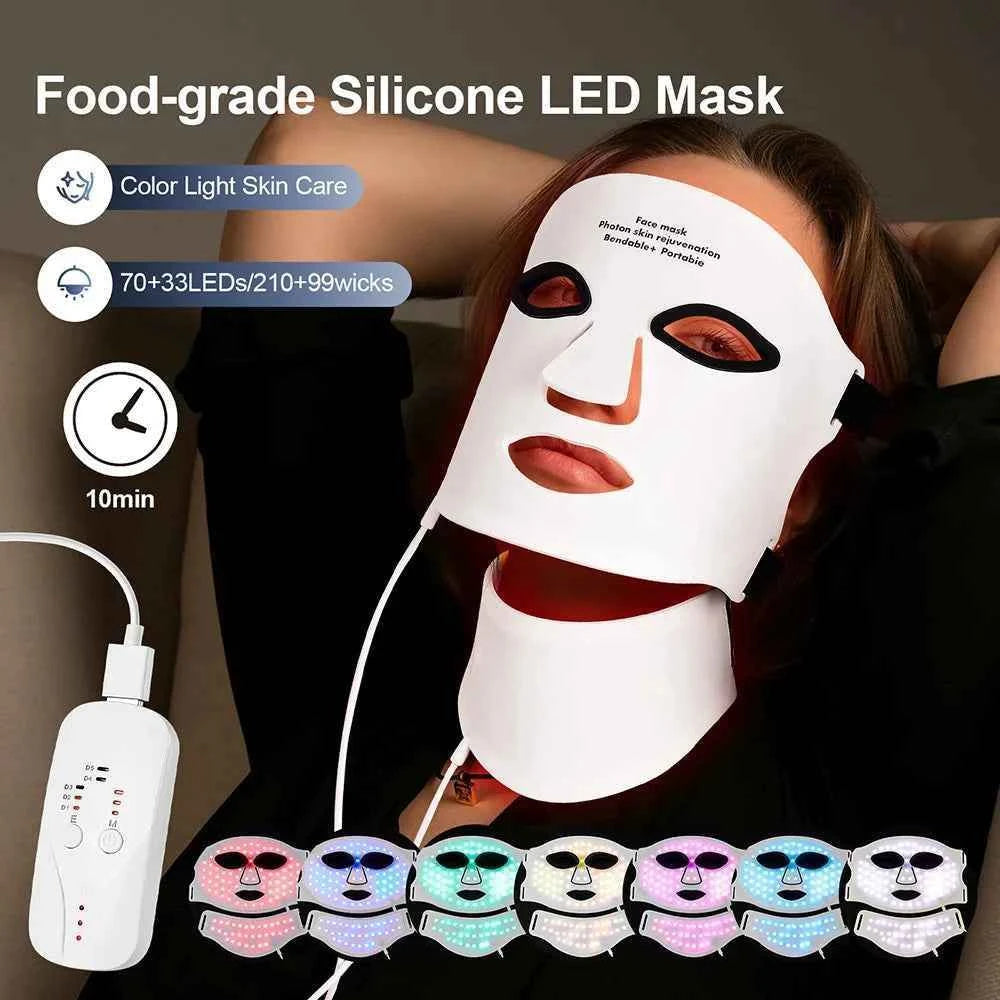 Wireless Silicone LED Face & Neck Mask