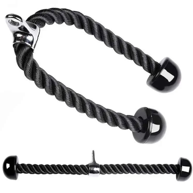 Triceps Pull Down Rope: Multi-Grip Cable Attachment for Biceps, Back & Shoulder Workouts