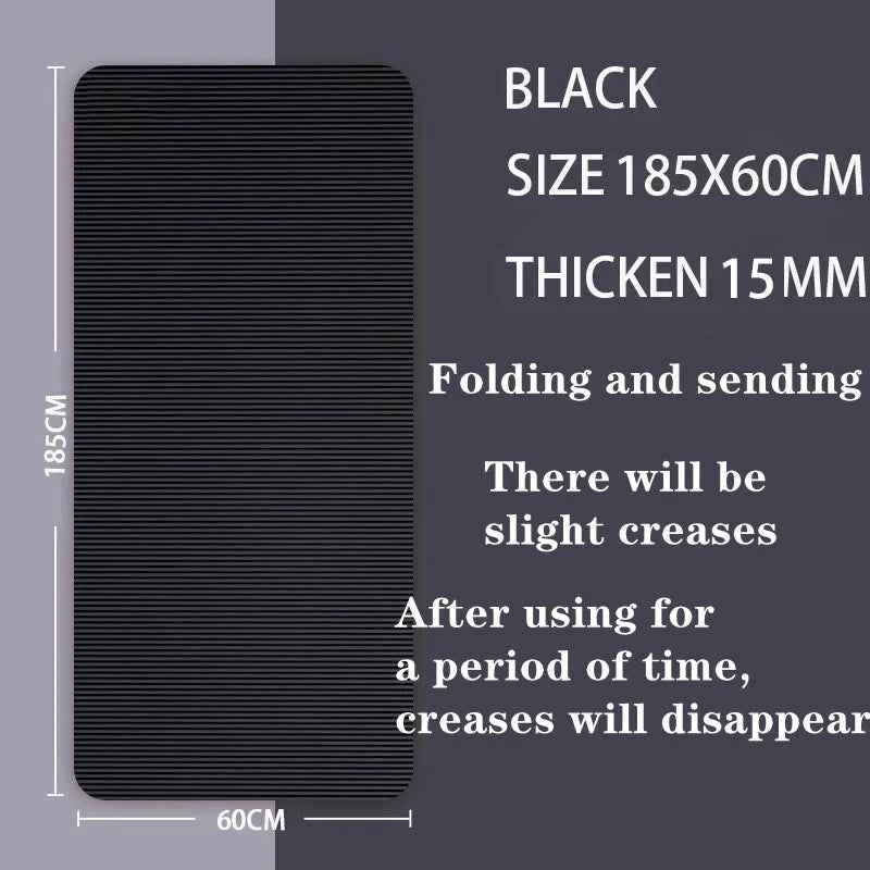 15mm Thick Yoga Mat: Non-Slip Fitness Mat for Yoga, Pilates & Home Workouts