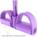 4-Level Resistance Band Trainer: Non-Slip Handle Fitness Tool for Abs, Yoga & Full-Body Workouts