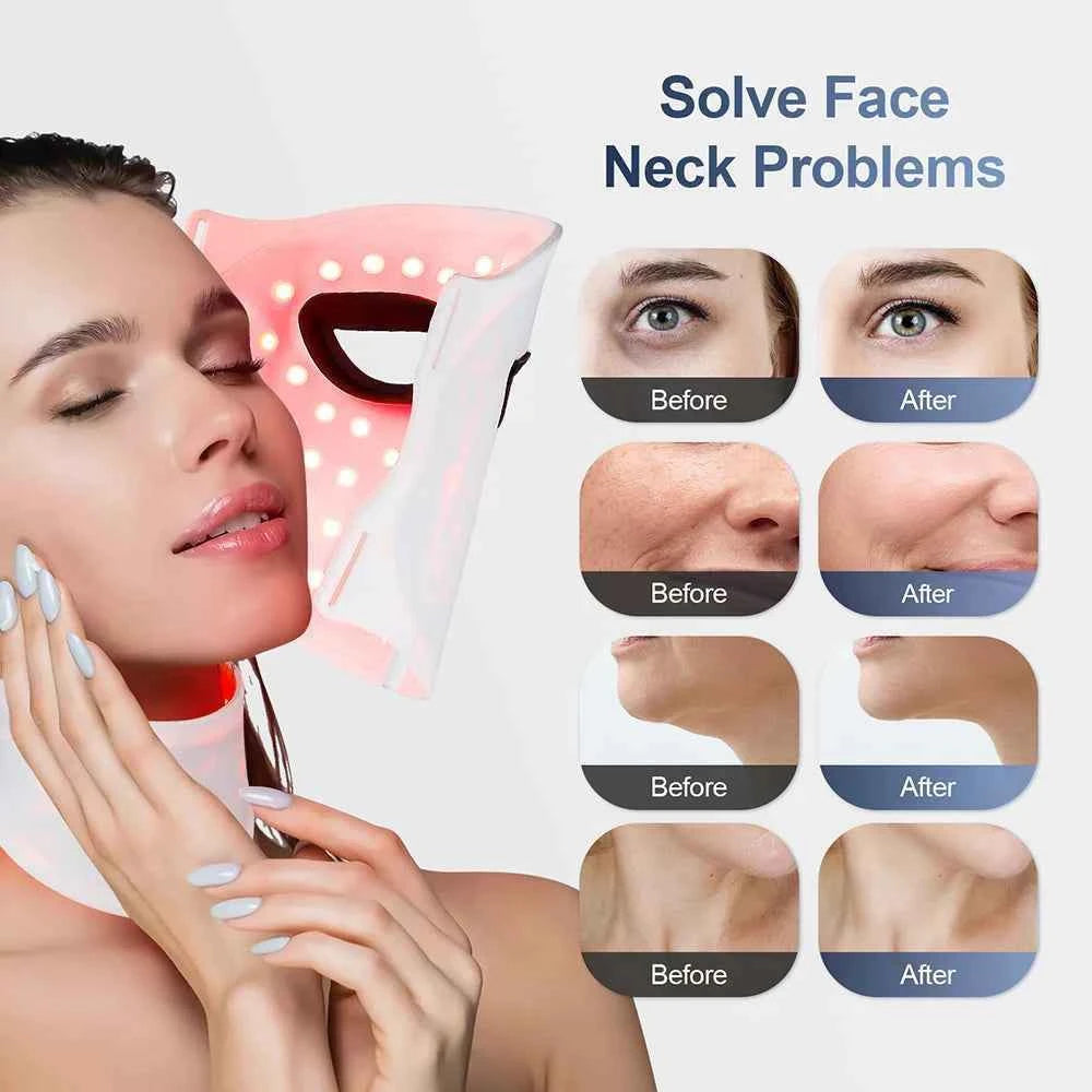 Wireless Silicone LED Face & Neck Mask