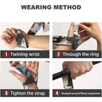 Adjustable Non-Slip Weightlifting Wrist Straps: Gym Support, Grip & Strength Training