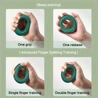Silicone Grip Ring Strengthener: Finger & Wrist Trainer for Muscle Power and Pain Relief
