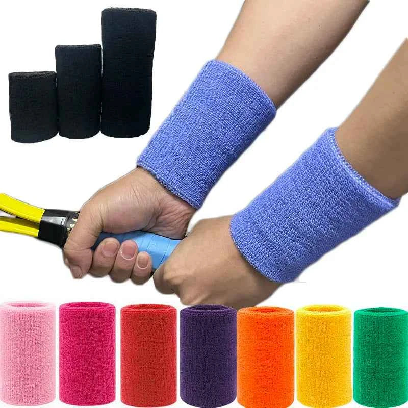 2-Pack Towel Sweat Wristbands: Guards for Tennis, Basketball, Volleyball, Padel & Fitness