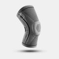 Gray knee brace on a white background