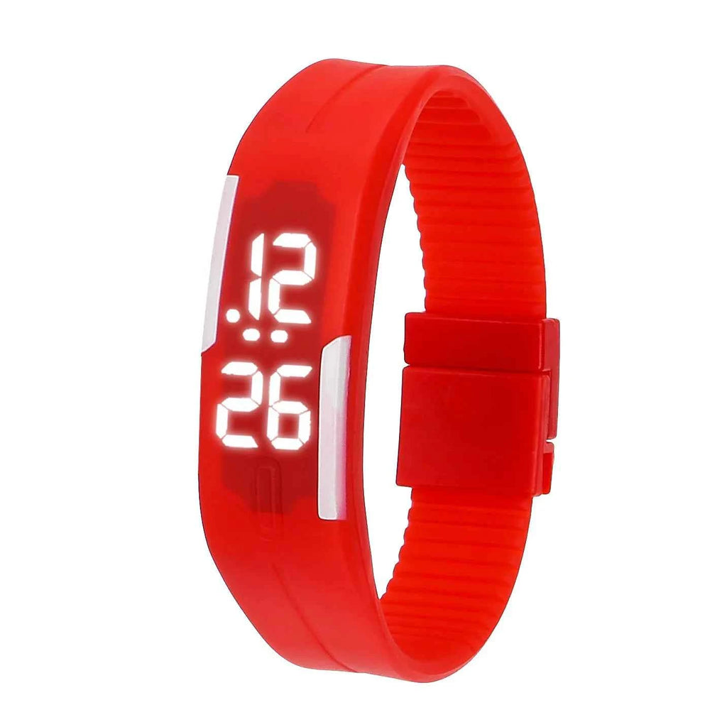LED Digital Sports Watch: Unisex Silicone Strap Wristwatch for Kids & Adults