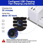 Wireless EMS Muscle Stimulator: 8-Mode ABS Trainer for Body Toning & Fat Burning