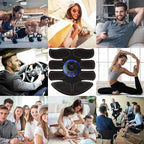 Wireless EMS Muscle Stimulator: 8-Mode ABS Trainer for Body Toning & Fat Burning