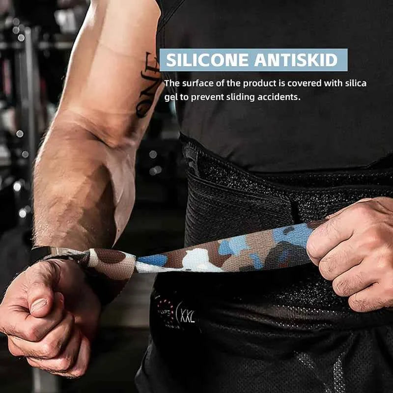 Adjustable Non-Slip Weightlifting Wrist Straps: Gym Support, Grip & Strength Training