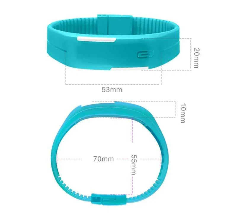 LED Digital Sports Watch: Unisex Silicone Strap Wristwatch for Kids & Adults