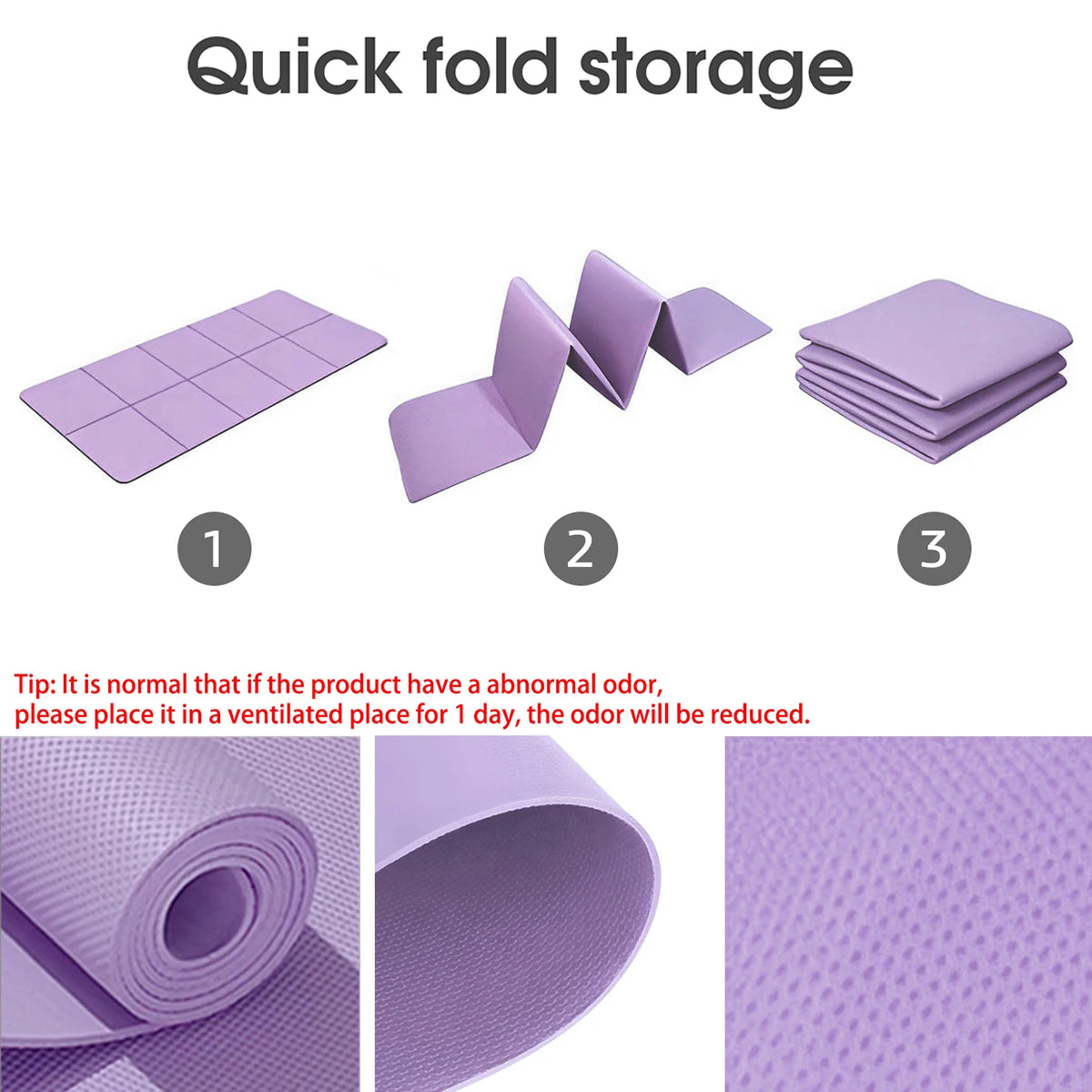 Foldable Eco-Friendly EVA Yoga Mat