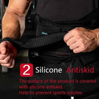 Adjustable Non-Slip Weightlifting Wrist Straps: Gym Support, Grip & Strength Training